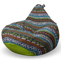 Fotoliu Puf Bean Bag tip Para L tribal aztec - 6