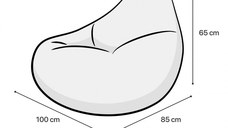 Fotoliu Puf Bean Bag tip Para XL Marasusa