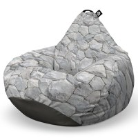 Fotoliu Puf Bean Bag tip Para XL Pietre Albe - 6