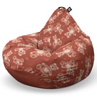 Fotoliu Puf Bean Bag tip Para XL Teddy Bear Caramiziu - 6