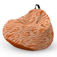 Fotoliu puf Bean Bag tip para XL tigre orange - 5