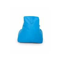 Fotoliu tip para Big Bean Bag textil umplut cu perle polistiren albastru deschis - 1