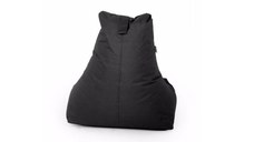 Fotoliu tip para Big Bean Bag textil umplut cu perle polistiren negru