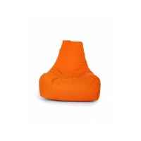 Fotoliu tip para Big Bean Bag textil umplut cu perle polistiren portocaliu - 2