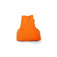 Fotoliu tip para Big Bean Bag textil umplut cu perle polistiren portocaliu - 1