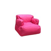 Fotoliu tip para pentru copii Big Bean Bag textil umplut cu perle polistiren roz - 2