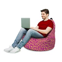 Fotoliu Updeco Puf Bean Bag tip Big Chill giraffe pink - 3