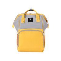 Geanta pentru mamici Bebumi tip rucsac D light yellow - 2