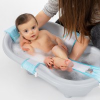 Hamac de baie pentru cadita bebelusului MyHappyBath Sling reglabil - 4