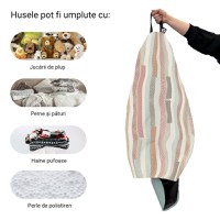 Husa fotoliu Puf Bean Bag tip Para L fara umplutura model multicolor vertical - 1