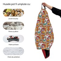 Husa fotoliu Puf Bean Bag tip Para L fara umplutura pisici hipster - 1