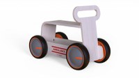 Jucarie din lemn 3 in 1 Ambulanta DriveMe Wood masinuta ride-on, premergator si carucior de jucarii MamaToyz - 3