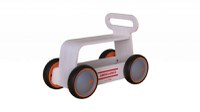 Jucarie din lemn 3 in 1 Ambulanta DriveMe Wood masinuta ride-on, premergator si carucior de jucarii MamaToyz - 4