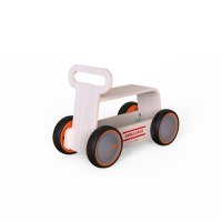 Jucarie din lemn 3 in 1 Ambulanta DriveMe Wood masinuta ride-on, premergator si carucior de jucarii MamaToyz - 6