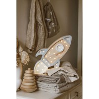 Lampa Little Lights Racheta Grey Wood - 3