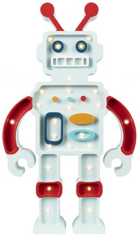 Lampa Little Lights Robot Metalic Blue - 4