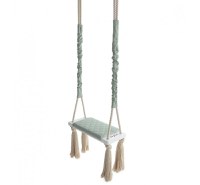 Leagan din lemn si spuma by BabySteps pentru copii WoodSwing catifea Velvet Mint - 8