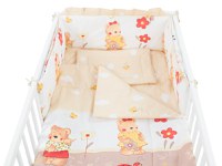 Lenjerie Teddy Gradina maro 4 piese 120x60 - 2