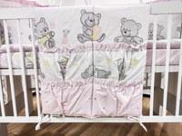 Lenjerie Teddy Toys Roz M1 7 Piese 120x60 cm - 4