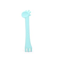 Lingurita din silicon 2 in 1 Giraffe Mint - 1