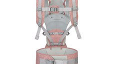 Marsupiu multifunctional KikkaBoo 3 in 1 Chloe Pink