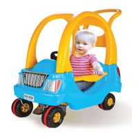 Masinuta de impins cu maner parental Pilsan Joker Car Blue - 2