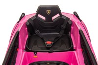 Masinuta electrica 12V cu roti EVA si scaun din piele Lamborghini Sian Roz - 2