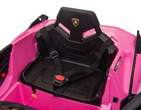 Masinuta electrica 12V cu roti EVA si scaun din piele Lamborghini Sian Roz - 9