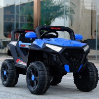 Masinuta electrica 12V cu telecomanda si scaun din piele Nichiduta Super Car Blue - 1