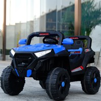 Masinuta electrica 12V cu telecomanda si scaun din piele Nichiduta Super Car Blue - 2