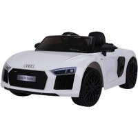 Masinuta electrica cu telecomanda Audi R8 Spyder White - 8