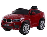 Masinuta electrica cu telecomanda si roti din cauciuc BMW X6M Red - 8