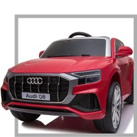 Masinuta electrica roti EVA 12V Audi Q8 rosu - 1