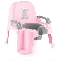 Olita scaunel pentru copii BabyJem Hippo pink - 1