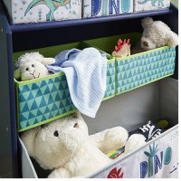 Organizator din lemn Ginger Home pentru jucarii cu 6 cutii textile Dinosaur - 2