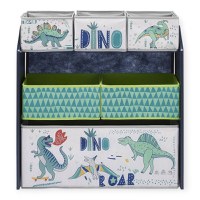 Organizator din lemn Ginger Home pentru jucarii cu 6 cutii textile Dinosaur - 4