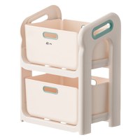 Organizator jucarii cu 2 compartimente Little Mom Beige - 4