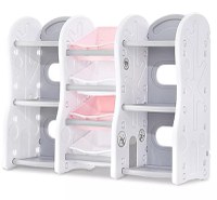 Organizator Nichiduta Tree White pentru jucarii cu 4 cutii si rafturi - 2