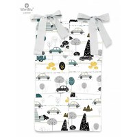 Organizator pentru patut MimiNu 6 compartimente Childrens Journey Grey - 4