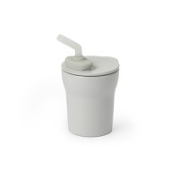 Pahar cu capac si pai antrenament bebelusi Miniware 1-2-3 Sip Grey - 5