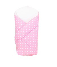 Paturica de infasat multifunctionala standard 80x80 cm Pink Polka Dots - 2