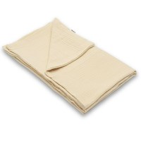 Paturica moale bebe New Baby 80x100 cm din muselina Beige - 3