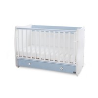 Patut balansoar transformabil Dream White Baby Blue 60 x 120 cm - 6