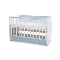 Patut balansoar transformabil Dream White Baby Blue 60 x 120 cm - 7