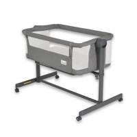 Patut co-sleeper cu inaltime reglabila si saltea inclusa Pengy Grey - 3