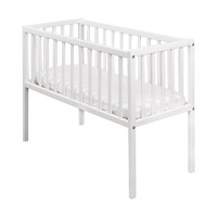 Patut mic co-sleeping din lemn Classic Alb 90 x 40 cm - 10