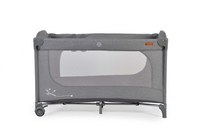 Patut pliabil Cangaroo cu 2 nivele si roti SkyGlow Grey - 6