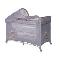 Patut pliabil Moonlight Plus 2 nivele cu accesorii Grey Dream - 3