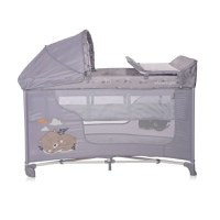 Patut pliabil Moonlight Plus 2 nivele cu accesorii Grey Dream - 1