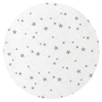 Perna bebelusi MimiNu profilata cu doua fete 23x26 cm Velvet Mini Gray Stars - 1